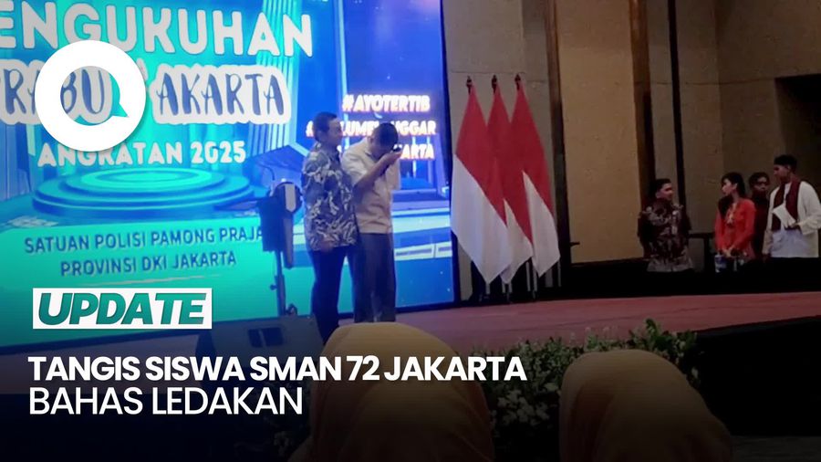Video: Tangis Siswa SMAN 72 Jakarta di Depan Pramono Saat Bahas Ledakan