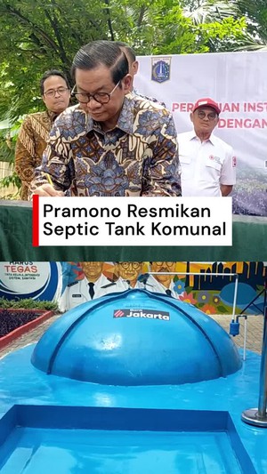 Video Resmikan Septic Tank Komunal, Pramono: BAB Sembarangan di Jaktim 0%