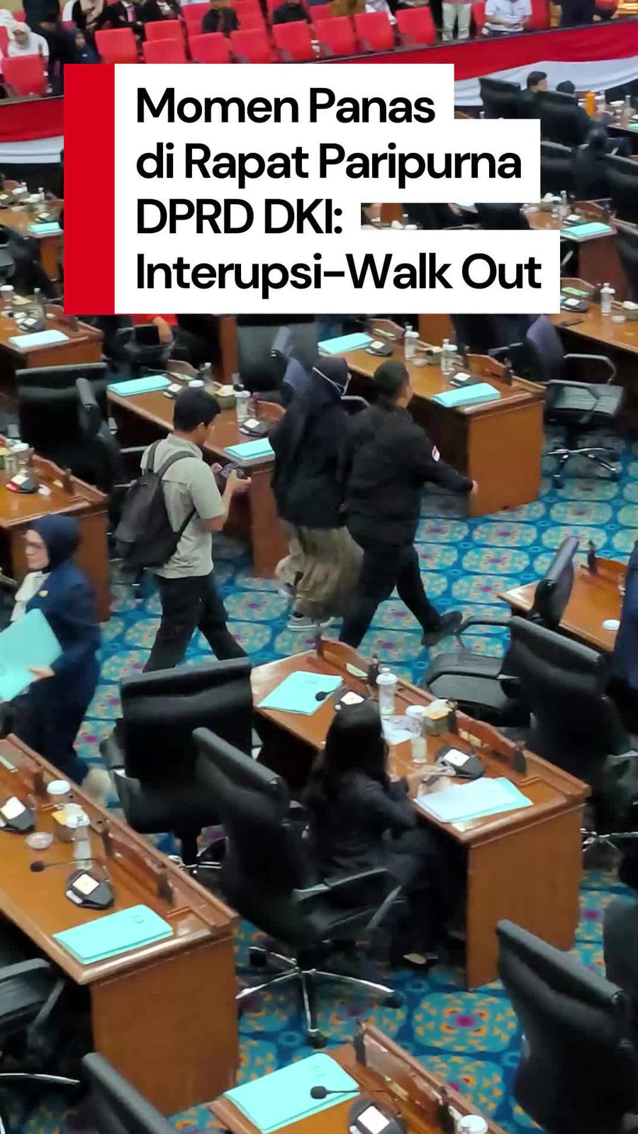Video: Saat Rapat Paripurna DPRD DKI Dipenuhi Interupsi dan Aksi Walk Out