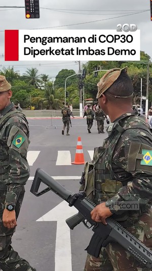 Video Pengaman Ketat di Lokasi COP30 Usai Demo Ricuh