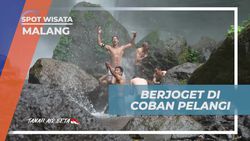 Bersuka Ria dan Menari di Sekitar Coban Pelangi Malang  