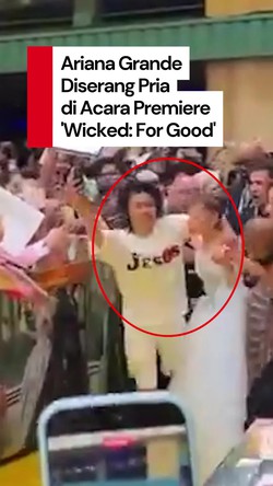 Video: Detik-detik Ariana Grande Diserang Seorang Pria di Acara Premiere Film