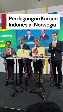 Video: RI-Norwegia Teken MoU Perdagangan Karbon, Jumlahnya 12 Juta Ton
