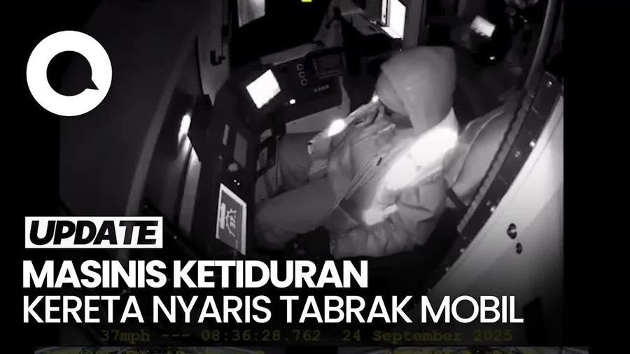 Video Mendebarkan, Kereta AS Nyaris Tabrak Mobil gegara Masinis Ketiduran