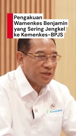 Video Curhat Wamenkes Benjamin: Sering Jengkel ke Kebijakan Kemenkes-BPJS
