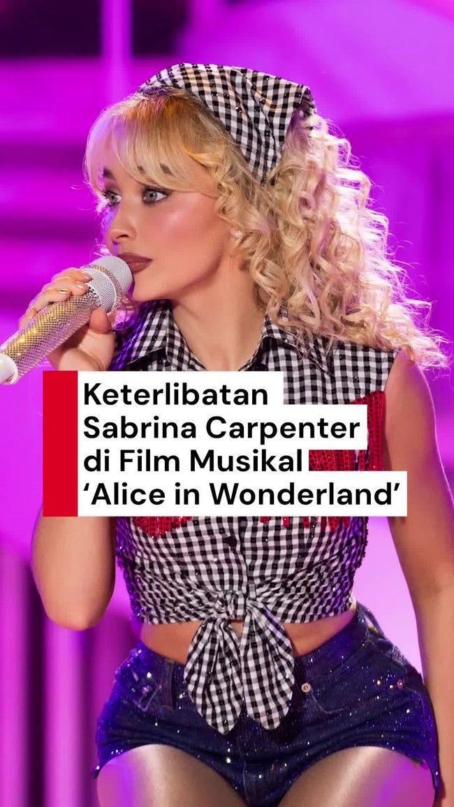 Video Comeback Akting Sabrina Carpenter di Film Musikal Alice in Wonderland