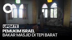 Video: Pemukim Israel Bakar dan Corat-coret Masjid di Tepi Barat