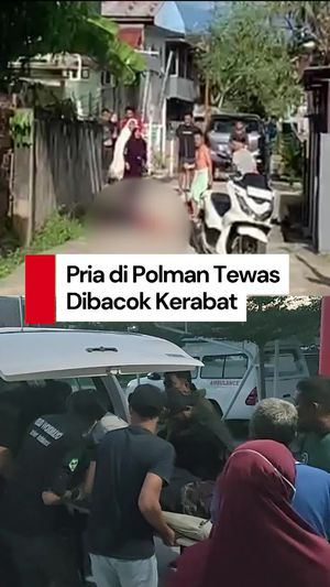 Video: Pria di Polman Tewas Usai Dibacok Kerabat, Pelaku Diamankan