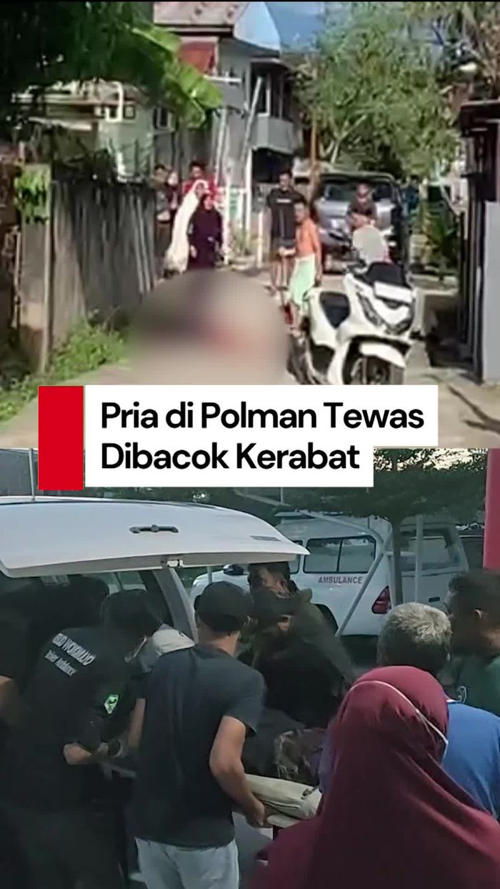Video: Pria di Polman Tewas Usai Dibacok Kerabat, Pelaku Diamankan
