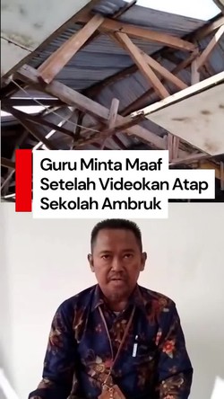 Video: Viral Guru Dipanggil Disdik Setelah Videokan Atap Sekolah Ambruk