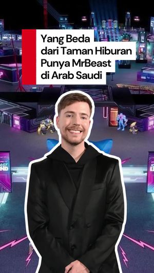 Video: YouTuber MrBeast Buka Taman Hiburan Beast Land di Arab Saudi