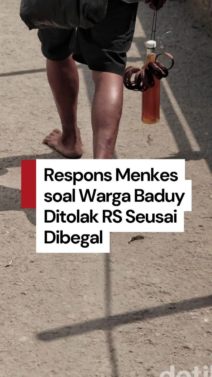 Video: Respons Menkes soal Warga Baduy Korban Begal Sempat Ditolak Rumah Sakit