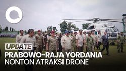 Video: Prabowo dan Raja Abdullah II Saksikan Demontrasi Drone TNI-Tentara Yordania