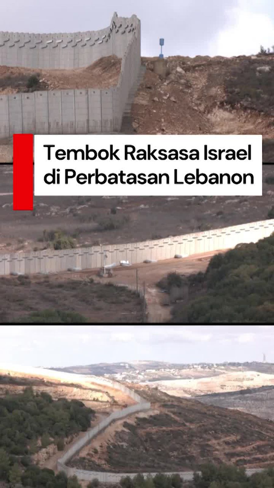 Video: Wujud Tembok Raksasa Israel yang Dikeluhkan Lebanon ke PBB