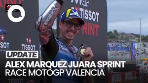 Video Momen Marc Marquez Cuma Jadi Penonton Adiknya Juara di Valencia