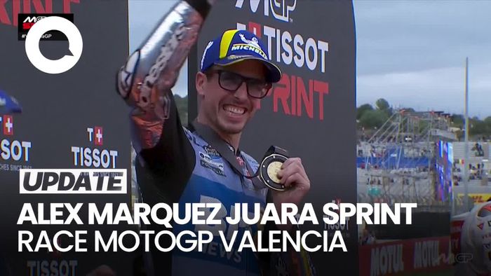 Video Momen Marc Marquez Cuma Jadi Penonton Adiknya Juara di Valencia