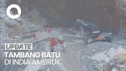 Video: Tambang Batu di India Ambruk, Sejumlah Pekerja Terjebak