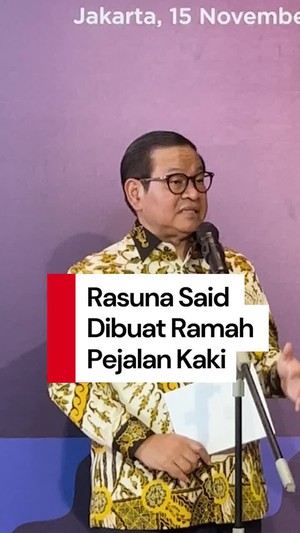 Video: Pramono Bakal Bikin Rasuna Said Makin Ramah Pejalan Kaki