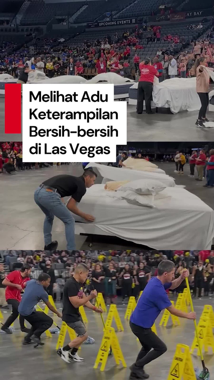 Video Seru! Ada Pertandingan Adu Kemampuan Bersih-bersih di Las Vegas