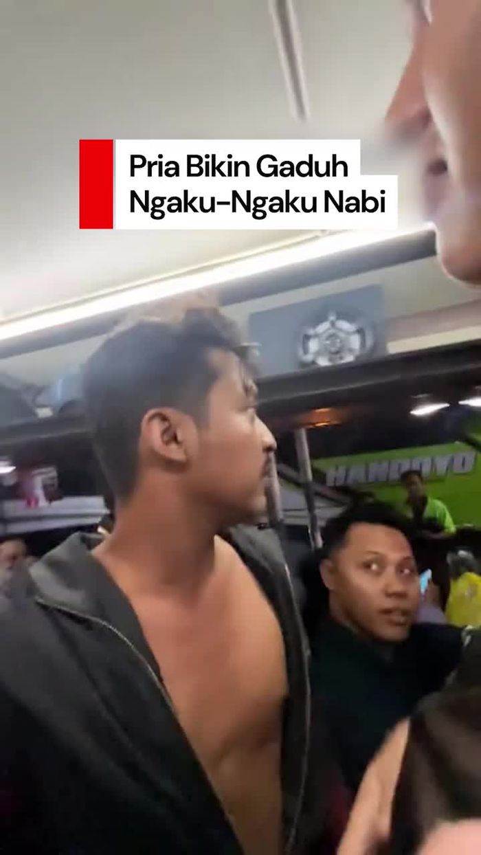 Video: Heboh Penumpang Bus di Sidoarjo Ngaku Nabi dan Bikin Gaduh