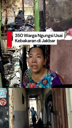 Video: Kondisi Terkini Usai Kebakaran di Jatipulo Jakbar, 350 Warga Ngungsi