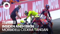 Video Insiden Aneh Jelang Start: Morbidelli Tabrak Espargaro yang Lagi Stoppie