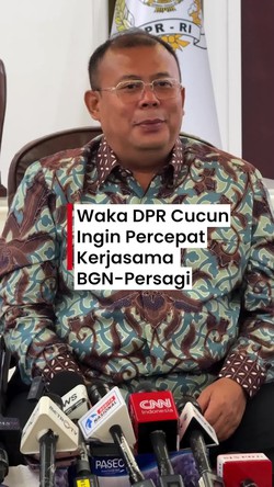 Video: Waka DPR Cucun Dukung Kerjasama BGN-Persagi untuk Ahli Gizi MBG