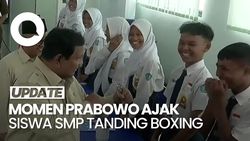 Video: Canda Prabowo Tantang Adu Tinju Siswa SMPN 4 Bekasi
