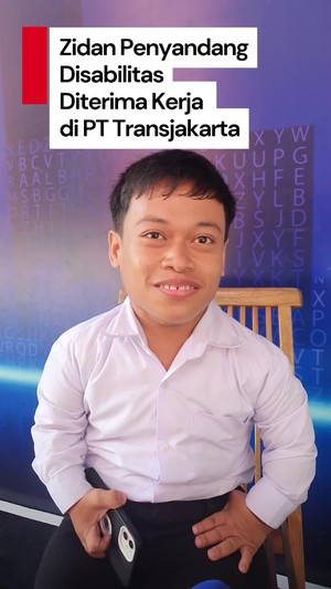 Video: Cerita Zidan Pejuang Job Fair Disabilitas yang Keterima di PT Transjakarta