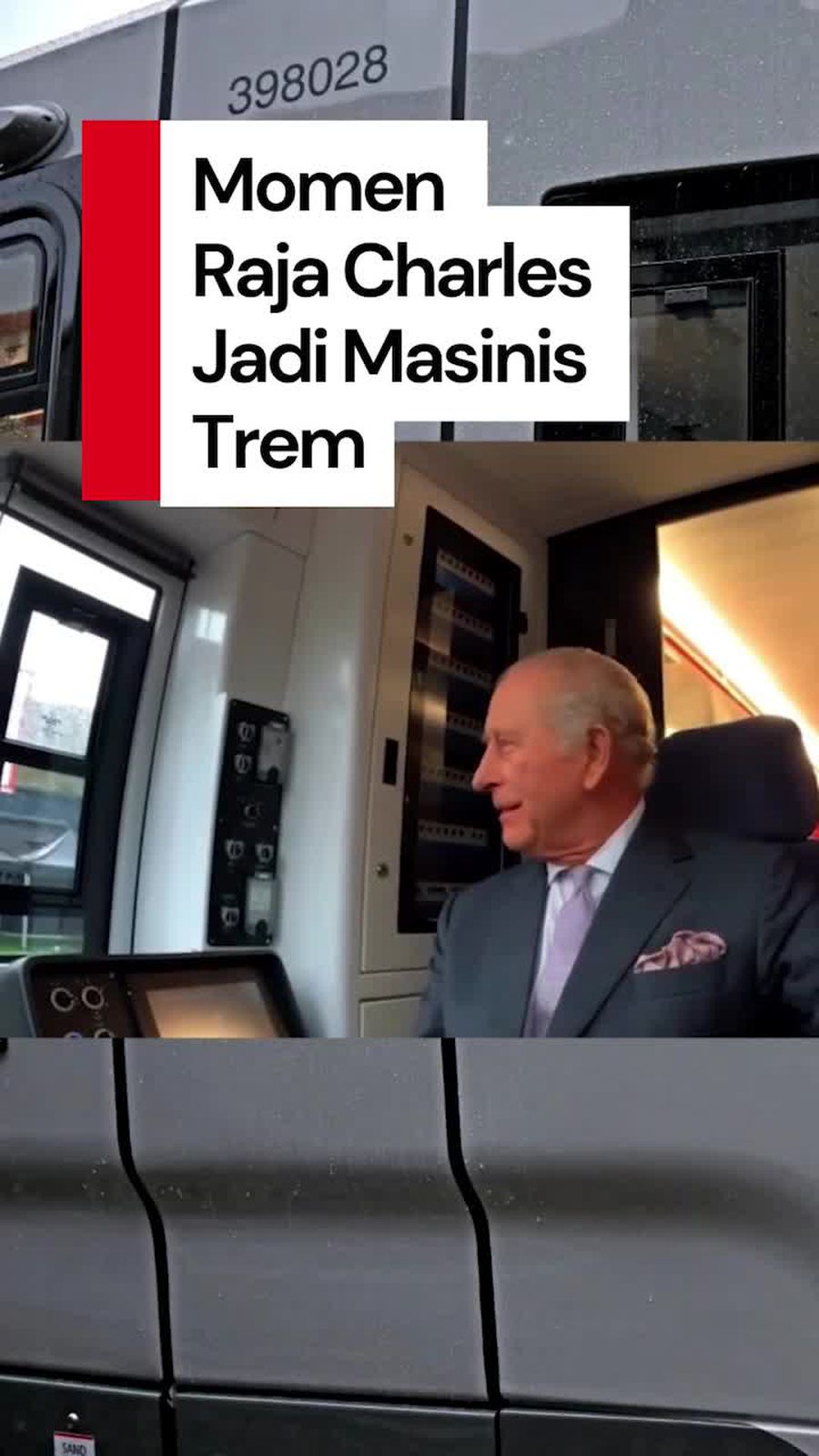 Video: Gaya Raja Charles Jadi Masinis Trem di Usia 77 Tahun 