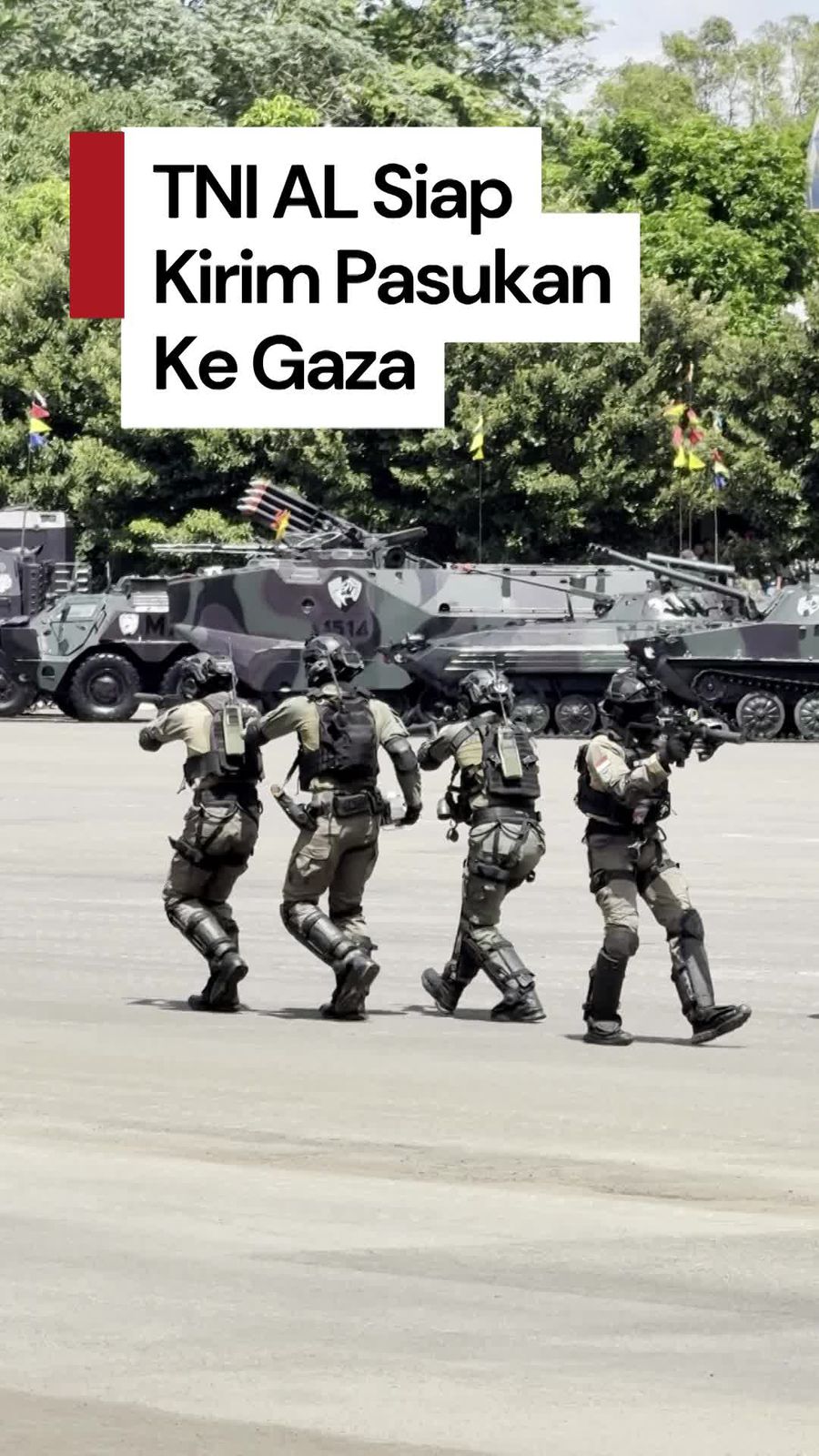 Video TNI AL Siap Kirim Pasukan Perdamaian ke Gaza