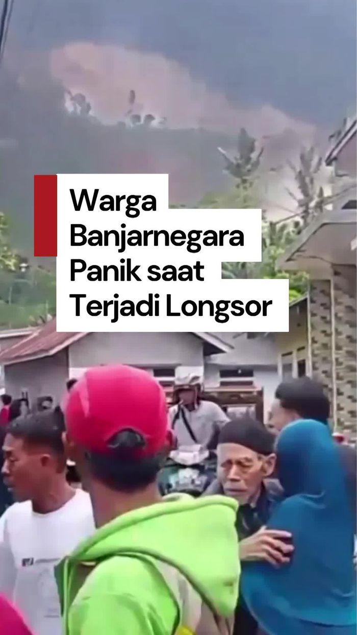 Video: Detik-detik Tanah Longsor di Banjarnegara, Warga Panik Berlarian