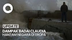 Video: Badai Claudia Hantam Eropa, Banjir Bandang Terjang Inggris-Portugal