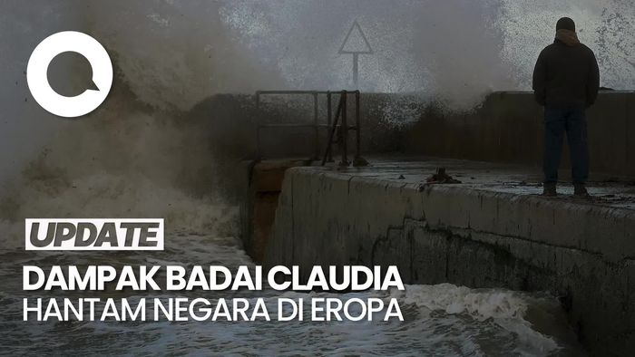 Video: Badai Claudia Hantam Eropa, Banjir Bandang Terjang Inggris-Portugal
