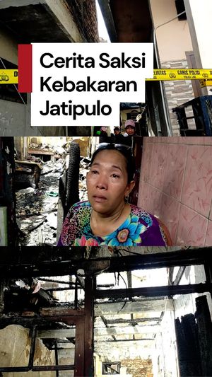 Video Tangis Korban Kebakaran Jatipulo: Gitar Rp 45 Juta Hangus Terbakar