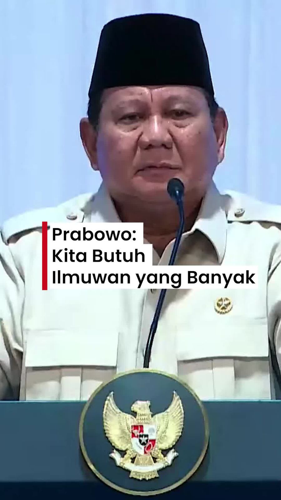 Video Prabowo: Indonesia Butuh Dokter-Ilmuwan yang Banyak
