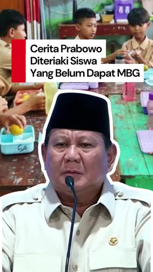 Video: Cerita Prabowo Diteriaki Siswa karena Belum Terima MBG