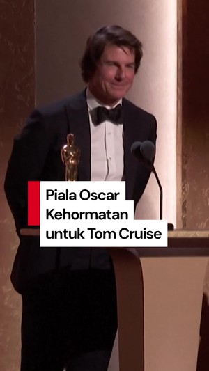 Video Janji Tom Cruise Setelah Dapat Piala Oscar Kehormatan