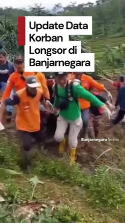 Video Update Longsor di Banjarnegara: 2 Orang Meninggal-27 Orang Hilang