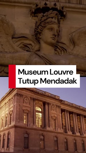 Video: Museum Louvre Mendadak Tutup Lagi, Kenapa?