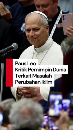Video Paus Leo: Bukan Perjanjian Paris yang Gagal, Tapi Kemauan Politik