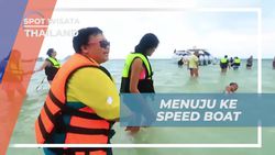 Menyaksikan Perjalanan Menuju Pulau dengan Speed Boat di Thailand  