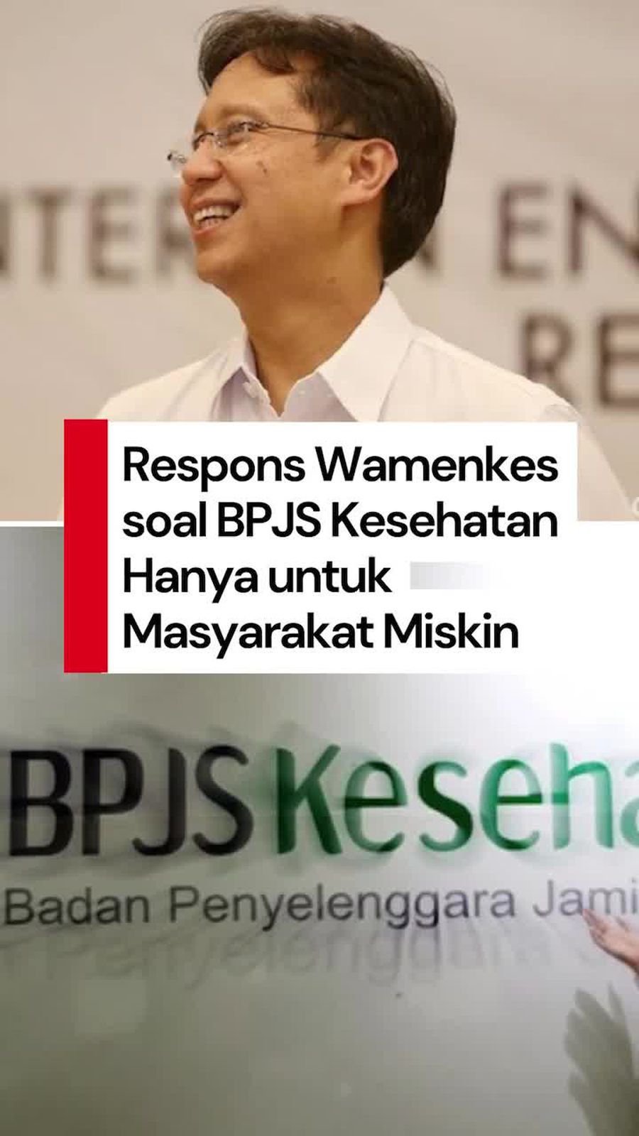 Video Wamenkes soal BPJS Hanya untuk Masyarakat Miskin: Itu Kepeleset!