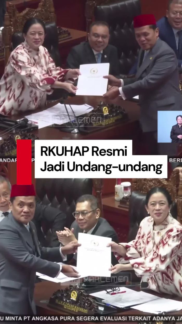Video Tok! DPR Sahkan RKUHAP Jadi Undang-undang