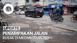 Video: Simpang Jalan Tempuling-Tuasan di Medan Rusak Parah Bikin Bahaya