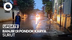 Video: Banjir Pondok Karya Surut Usai Sempat Capai Ketinggian 80 Cm