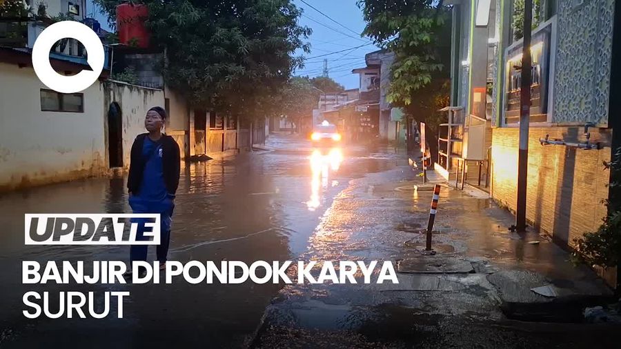 Video: Banjir Pondok Karya Surut Usai Sempat Capai Ketinggian 80 Cm