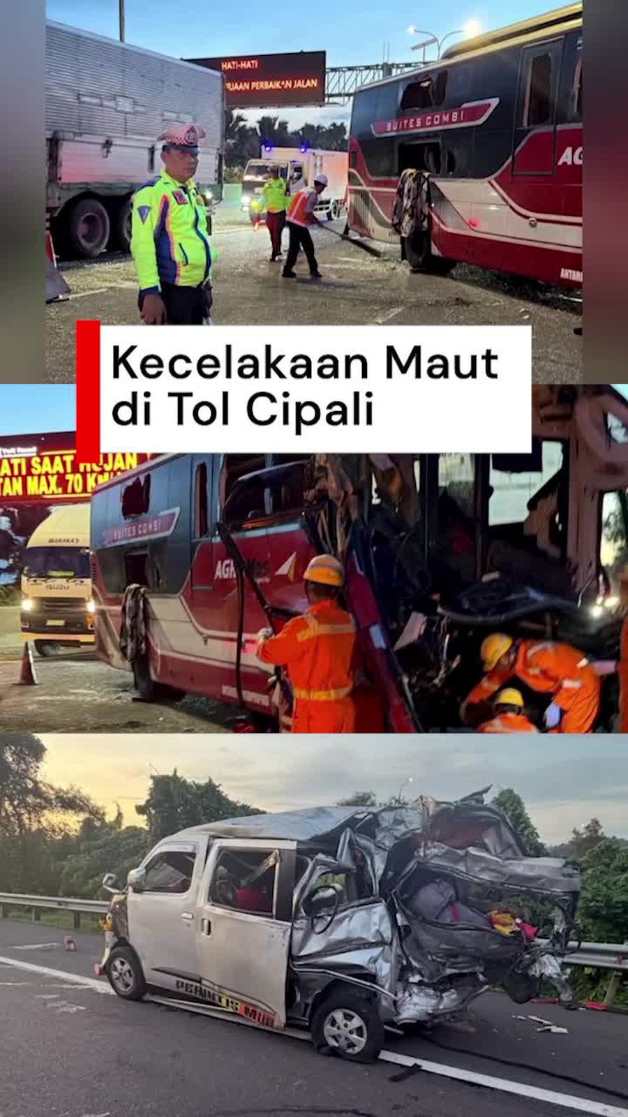 Video Kecelakaan Maut di Tol Cipali: 5 Orang Tewas, Puluhan Luka-luka