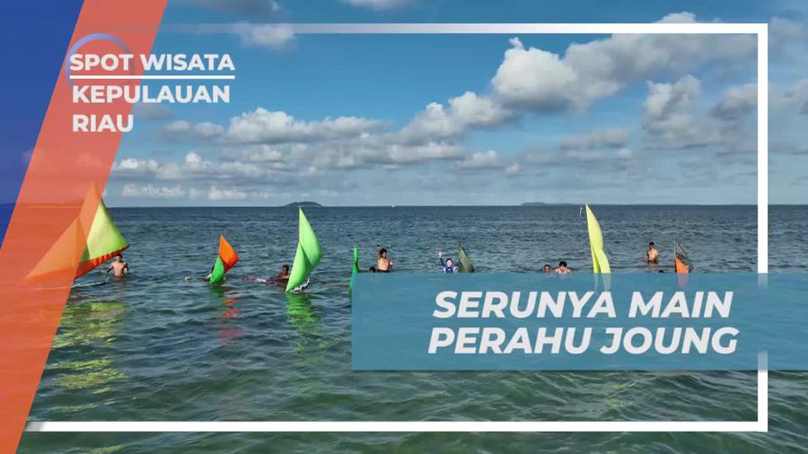 Merasakan Keseruan Bermain Perahu Joung Bersama Anak-Anak di Kepulauan Riau  