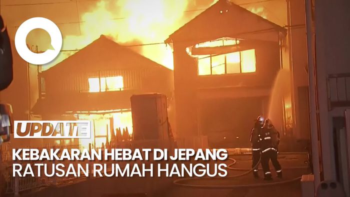 Video: Kebakaran Hebat Terjadi di Jepang, 170 Bangunan Hangus